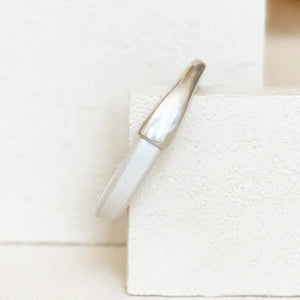 The Breakaway Bracelet / Metallic White / Silver