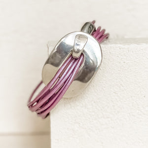 Playing Hooky Bracelet | Metallic Orchid | Silver