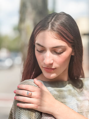 Adjustable Sunset Turquoise Ring No.10