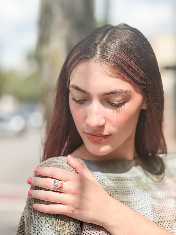 Adjustable Sunset Turquoise Ring No.10