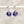 Grape Ceramic Wafer Hoop Earring