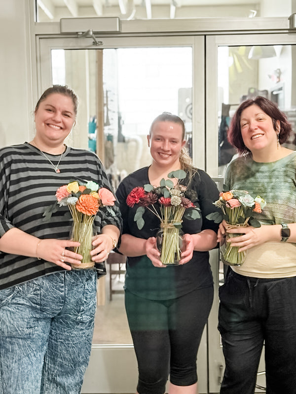 “Blooms That Last: A Sola Wood Flower Workshop” at Diana Kauffman Designs Thursday| Sept 25th | 11:00am-1:00pm