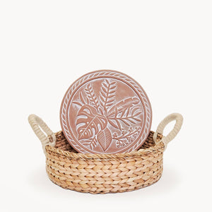 Handmade Bread Warmer & Wicker Basket - Plant Round