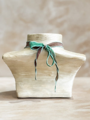 Amethyst Geode Silk Adjustable Necklace No.5