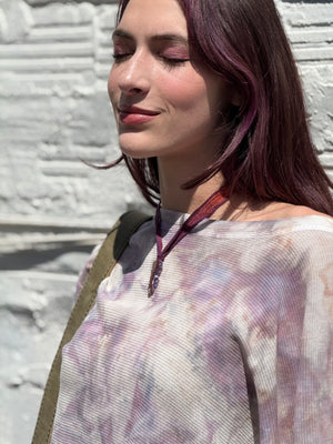 Amethyst Geode Silk Adjustable Necklace No.2