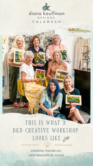 Moss Art: A Creative Workshop at Diana Kauffman Designs Calabash Monday June 22 |  10:00 am – 12:00 pm