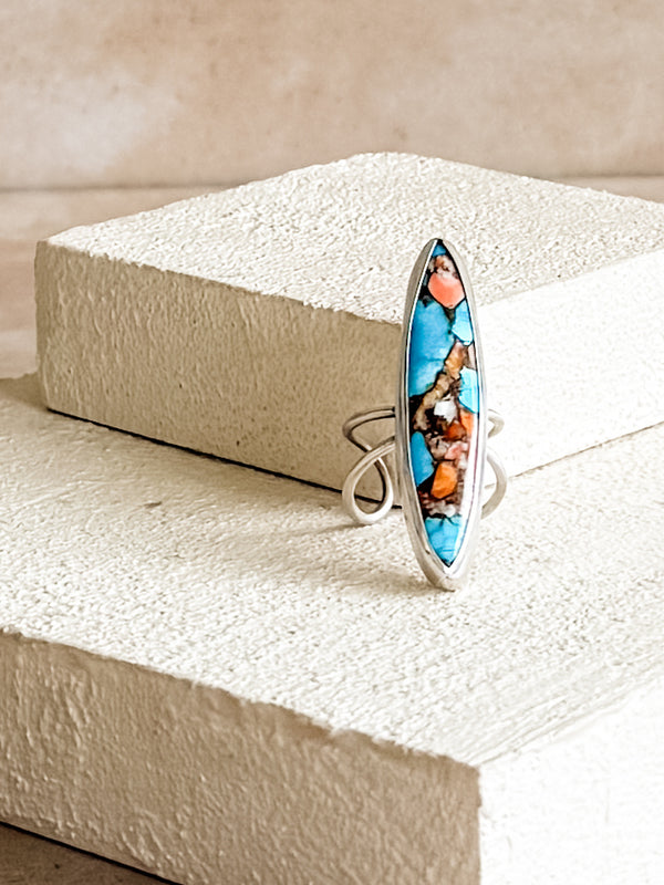 Adjustable Surfboard Statement Ring No. 2