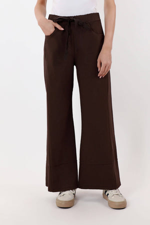 Aditya Flared Leg Pull-on Pant (PC105): 202 Espresso / One Size