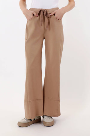 Aditya Flared Leg Pull-on Pant (PC105): 258 Camel / One Size