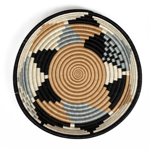 Boutique Diversiform Gray Woven Bowls: Medium | 12"