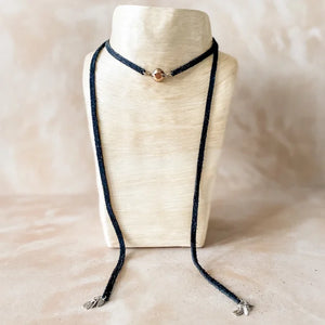 Vega Convertible Choker/Lariat Necklace/5x Wrap Bracelet