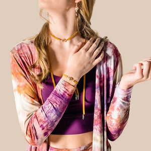 Soleil Convertible Choker/Lariat/Necklace/5xWrap Bracelet