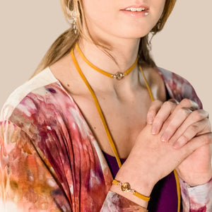 Soleil Convertible Choker/Lariat/Necklace/5xWrap Bracelet