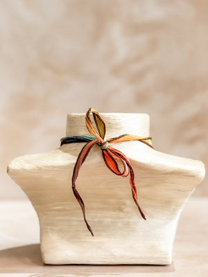 Amethyst Geode Silk Adjustable Necklace No.4