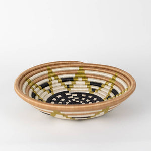 Boutique Vestine Green Woven Bowls: Vestine Green | Small | 7"