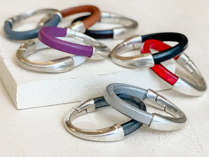 The Breakaway Bracelet / Red / Silver