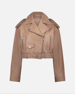Marlin Leather Jacket | Camel
