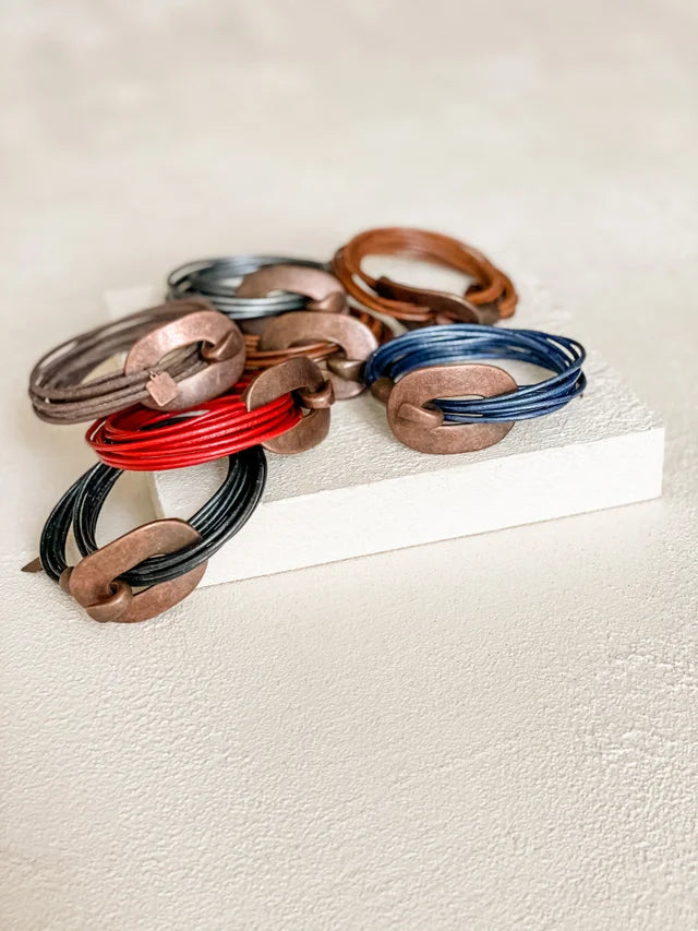 Playing Hooky Bracelet Blackjack Copper Diana Kauffman Designs