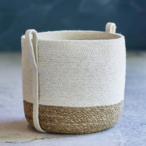 Handwoven Storage • Savar Basket with Side Handle-Set of 2