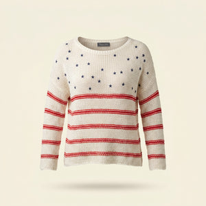 American Dream Crew Cotton | White | Red | Indigo