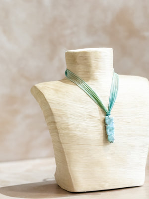 Larimar Ribbon Necklace No. 3