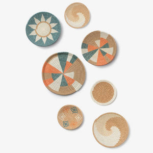 Prism Woven Bowls: Light Pink & Teal | Small | 7"