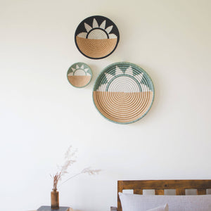 Zubita Woven Bowls: Black | Medium | 12'