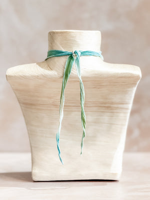 Larimar Ribbon Necklace No. 3