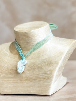 Larimar Ribbon Necklace No. 2