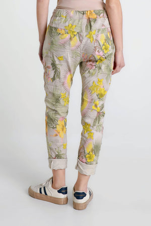 Collins Starfruit Stretch Tie Waist Pant (PL160Z): 250 Beige / One Size