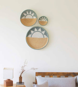 Zubita Woven Bowls: Black | Medium | 12'