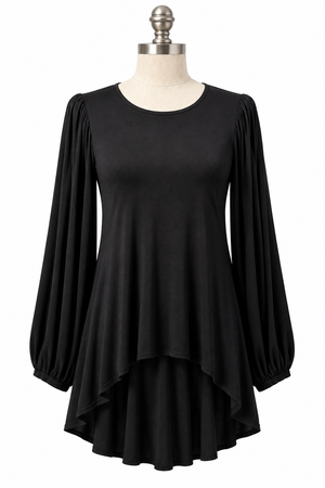 Sonnet | Poet Flutter L/S Blouse | Black