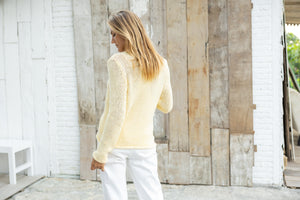 Julianna Crop Cotton Sweater | Sunlight