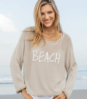 Beach Top Cotton | Khaki/Breaker White