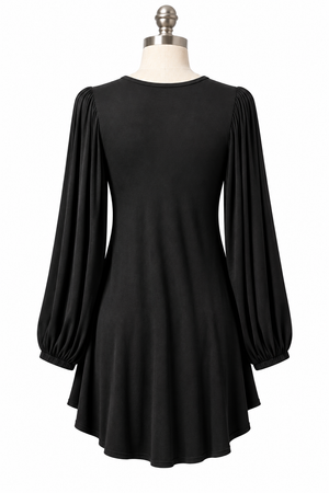 Sonnet | Poet Flutter L/S Blouse | Black