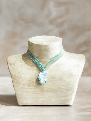 Larimar Ribbon Necklace No. 2