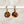 Copper Ceramic Wafer Hoop Earrings