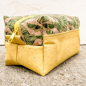 Cork Toiletry/Dopp Kit | Plantain/Yellow
