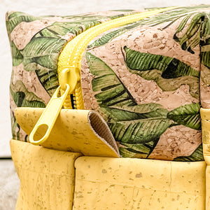 Cork Toiletry/Dopp Kit | Plantain/Yellow