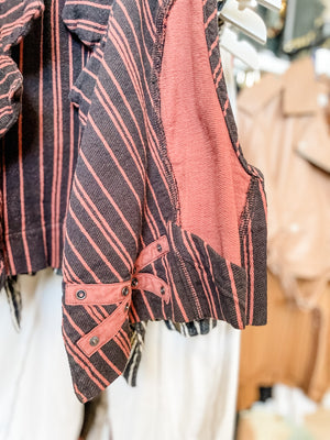 Chord Reversible Vest | Henna