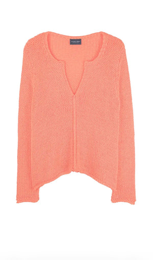 Julianna Chunky Cotton Sweater | Soft Apricot