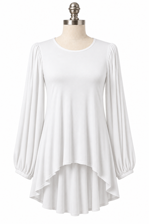 Sonnet | Poet Flutter L/S Blouse | White