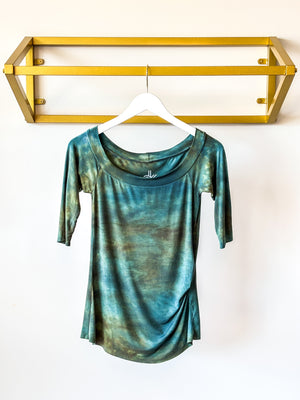 The Val Top | Hand Dyed Blue
