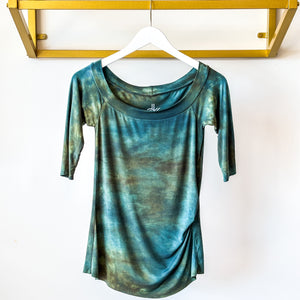 The Val Top | Hand Dyed Blue