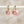 Dusty Rose Ceramic Wafer Hoop Earrings