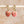 Dusty Rose Ceramic Wafer Hoop Earrings