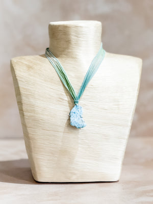 Larimar Ribbon Necklace No. 1