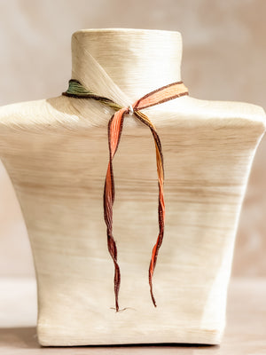 Amethyst Geode Silk Adjustable Necklace No.4