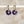 Grape Ceramic Wafer Hoop Earrings