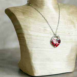 Red Kingman Turquoise Heart with Cloud Cabochon No. 8